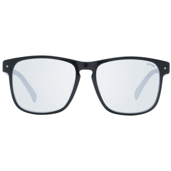 Sting Sonnenbrille SST384 559H9X – Frontansicht mit Azetat & Kunststoff Rahmen und Grau Gläsern