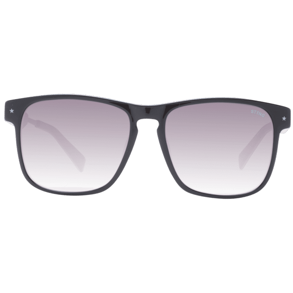 Sting Sonnenbrille SST384 55AAHY – Frontansicht mit Azetat & Kunststoff Rahmen und Braun Gläsern