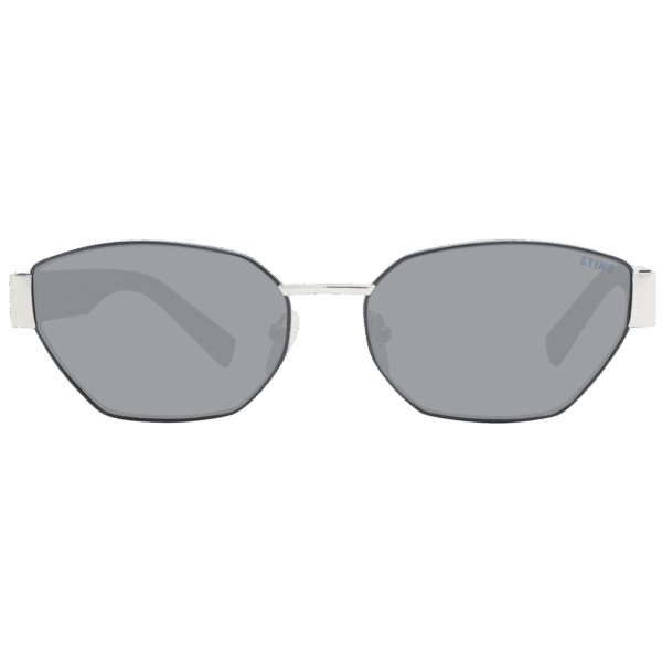 Sting Sonnenbrille SST442 580301 – Frontansicht mit Metall Rahmen und Grau Gläsern