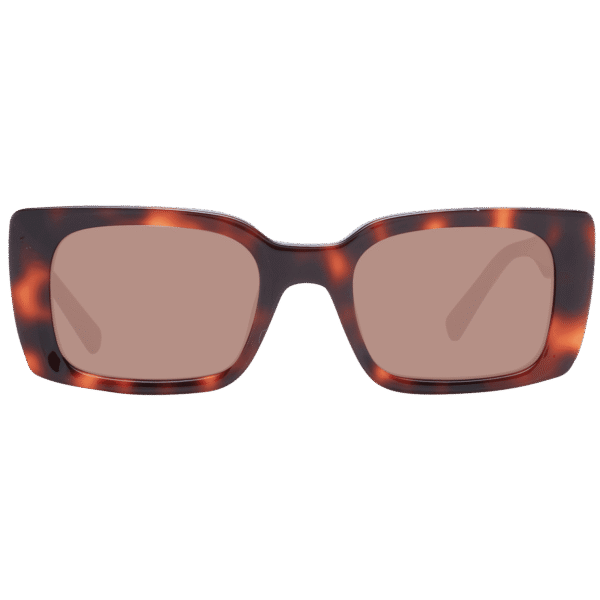 Sting Sonnenbrille SST477 5109JC – Frontansicht mit Azetat & Kunststoff Rahmen und Braun Gläsern