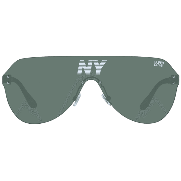Superdry Sonnenbrille SDS Monovector 14170 – Frontansicht mit Polycarbonat Rahmen und Grün Gläsern