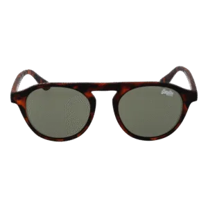 Superdry Sonnenbrille SDS-PALMSPRINGS 49102 – Frontansicht mit Polycarbonat Rahmen und Grün Gläsern