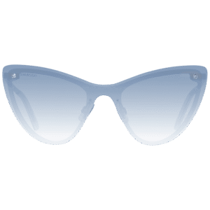 Swarovski Sonnenbrille SK0200 0084W – Frontansicht mit Metall Rahmen und Blau Gläsern