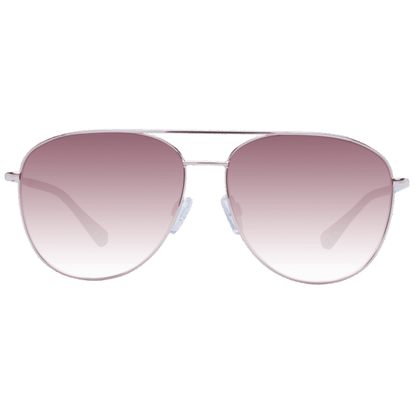 Ted Baker Sonnenbrille TB1524 59400 – Frontansicht mit Metall Rahmen und Braun Gläsern