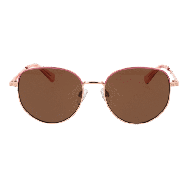 Ted Baker Sonnenbrille TB1678 53401 – Frontansicht mit Metall Rahmen und Braun Gläsern