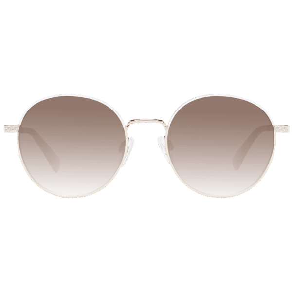Ted Baker Sonnenbrille TB1679 49449 – Frontansicht mit Metall Rahmen und Braun Gläsern