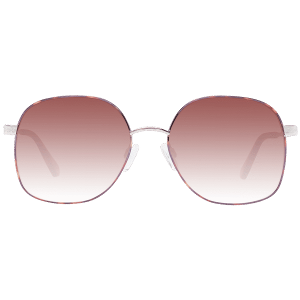 Ted Baker Sonnenbrille TB1687 55467 – Frontansicht mit Metall Rahmen und Braun Gläsern