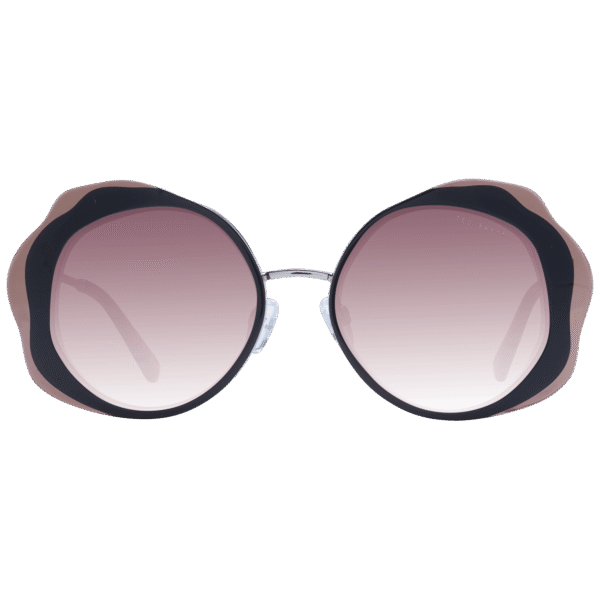 Ted Baker Sonnenbrille TB1715 53422 – Frontansicht mit Azetat Rahmen und Burgunder Gläsern