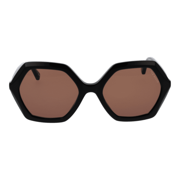 Ted Baker Sonnenbrille TB1736 52001 – Frontansicht mit Azetat Rahmen und Braun Gläsern