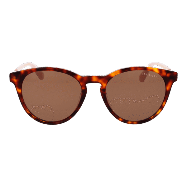 Ted Baker Sonnenbrille TB1746 51100 – Frontansicht mit Azetat Rahmen und Braun Gläsern
