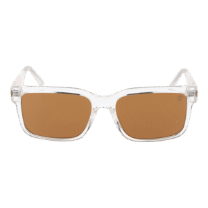 Timberland Sonnenbrille TB00012 5426E – Frontansicht mit Edelstahl Rahmen und Orange Gläsern