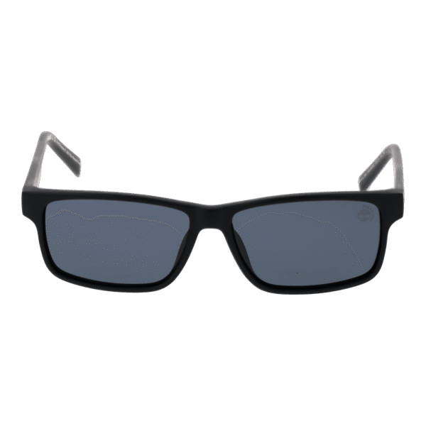 Timberland Sonnenbrille TB00015 5302D – Frontansicht mit Edelstahl Rahmen und Grau Gläsern