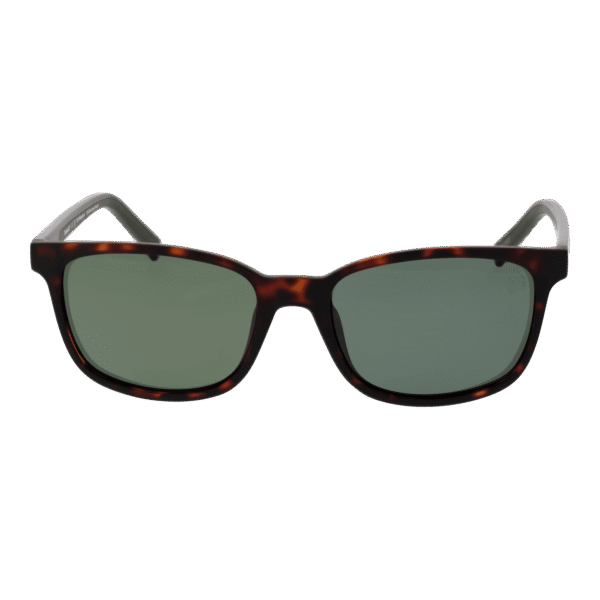 Timberland Sonnenbrille TB9243 5652R – Frontansicht mit Kunststoff Rahmen und Grün Gläsern