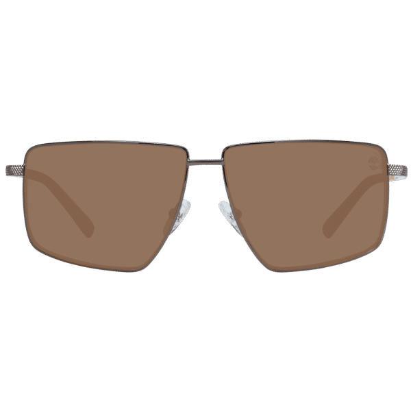 Timberland Sonnenbrille TB9286 5948H – Frontansicht mit Metall Rahmen und Braun Gläsern