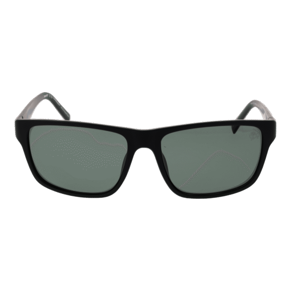 Timberland Sonnenbrille TB9296 6002R – Frontansicht mit Edelstahl Rahmen und Grün Gläsern