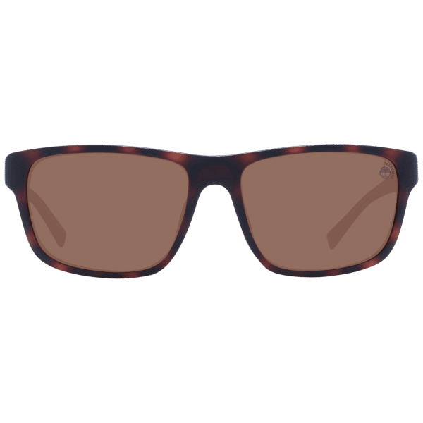 Timberland Sonnenbrille TB9296 6052H – Frontansicht mit Kunststoff Rahmen und Braun Gläsern