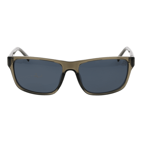 Timberland Sonnenbrille TB9296 6096D – Frontansicht mit Edelstahl Rahmen und Grau Gläsern