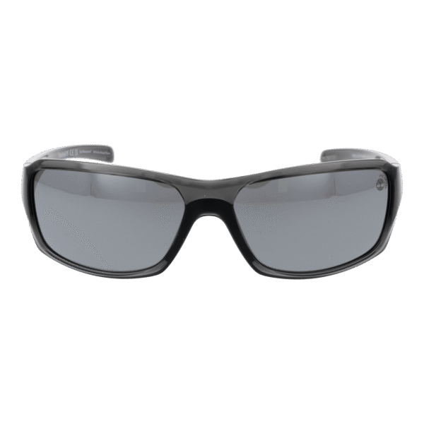 Timberland Sonnenbrille TB9332 6320D – Frontansicht mit Edelstahl Rahmen und Grau Gläsern