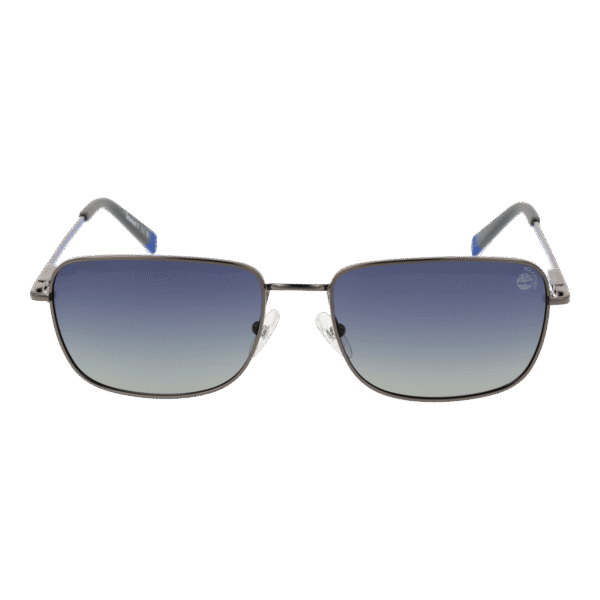 Timberland Sonnenbrille TB9338 5708D – Frontansicht mit Metall Rahmen und Blau Gläsern