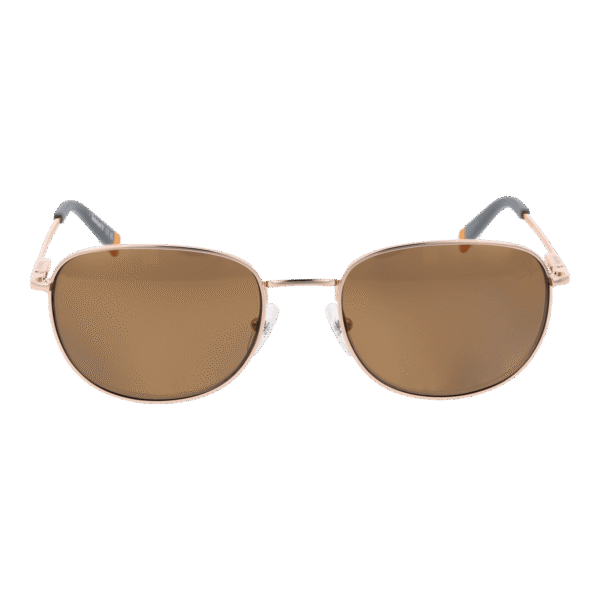 Timberland Sonnenbrille TB9339 5432H – Frontansicht mit Metall Rahmen und Braun Gläsern