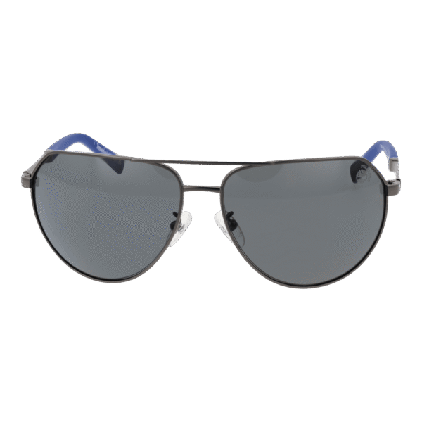 Timberland Sonnenbrille TB9340-H 6007D – Frontansicht mit Metall Rahmen und Grau Gläsern