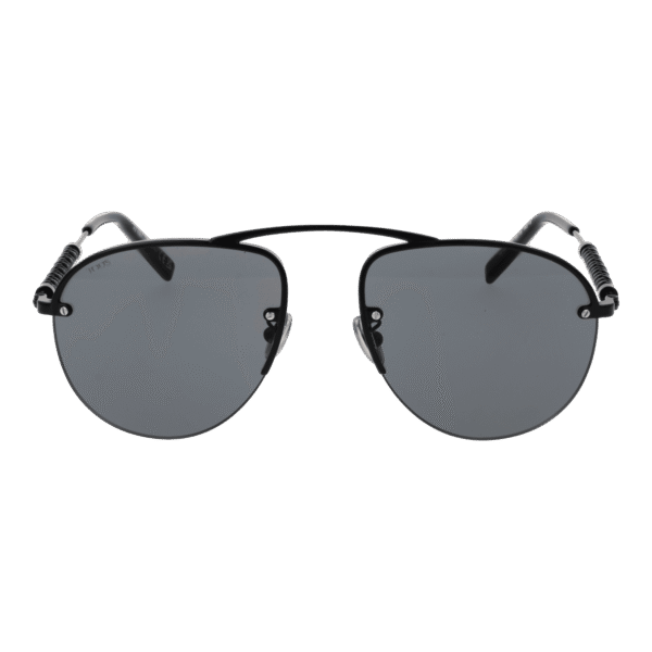 Tod's Sonnenbrille TO0356 5601A – Frontansicht mit Metall Rahmen und Grau Gläsern