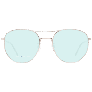 Tommy Hilfiger Sonnenbrille TH 1619/G/S 57DDBQT – Frontansicht mit Metall Rahmen und Grün Gläsern