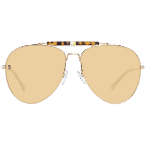Tommy Hilfiger Sonnenbrille TH 1808/S 61J5GEG – Frontansicht mit Metall Rahmen und Braun Gläsern