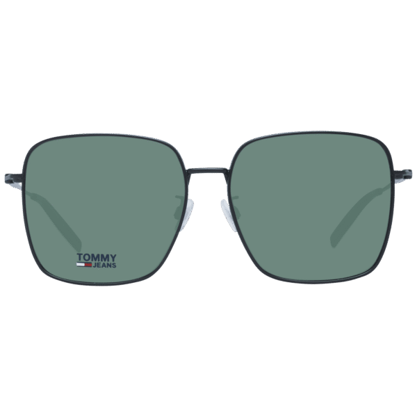 Tommy Hilfiger Sonnenbrille TJ 0071/F/S 60003QT – Frontansicht mit Metall Rahmen und Grün Gläsern