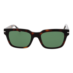 Trussardi Sonnenbrille TSM9004 53G21 – Frontansicht mit Azetat Rahmen und Grün Gläsern