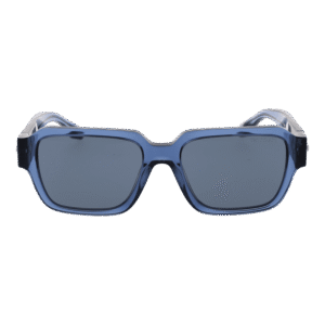 Trussardi Sonnenbrille TSM9007 55T03 – Frontansicht mit Azetat Rahmen und Blau Gläsern