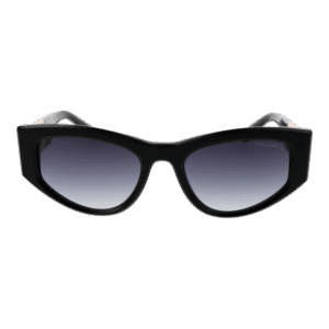 Trussardi Sonnenbrille TSW9013 54A02 – Frontansicht mit Azetat Rahmen und Grau Gläsern