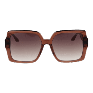 Trussardi Sonnenbrille TSW9014 56T03 – Frontansicht mit Azetat Rahmen und Rosa Gläsern