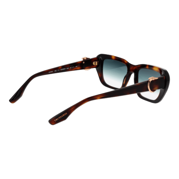 Rückansicht der Trussardi Sonnenbrille TSW9024 54G23 – Azetat Rahmen