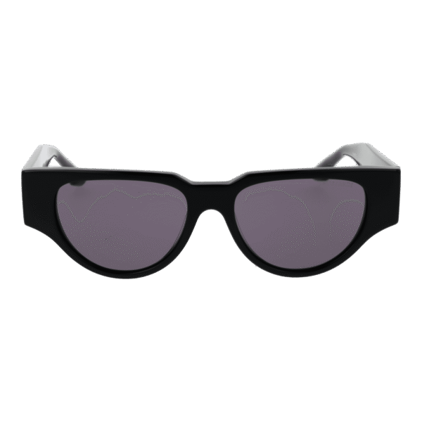 Trussardi Sonnenbrille TSW9035 54A01 – Frontansicht mit Azetat Rahmen und Grau Gläsern