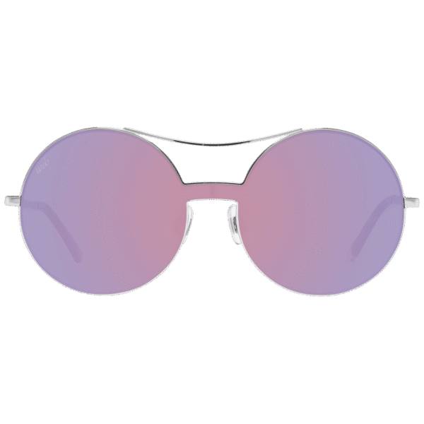Web Sonnenbrille WE0211 0016Z – Frontansicht mit Metall Rahmen und Lila Gläsern