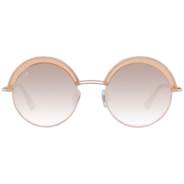 Web Sonnenbrille WE0218 5172Z – Frontansicht mit Metall & Kunststoff Rahmen und Braun Gläsern