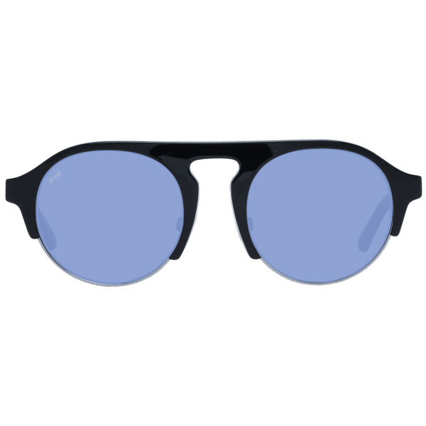 Web Sonnenbrille WE0224 5205V – Frontansicht mit Kunststoff Rahmen und Blau Gläsern