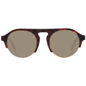 Web Sonnenbrille WE0224 5252G – Frontansicht mit Metall & Kunststoff Rahmen und Braun Gläsern