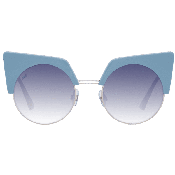 Web Sonnenbrille WE0229 4986W – Frontansicht mit Metall & Kunststoff Rahmen und Blau Gläsern