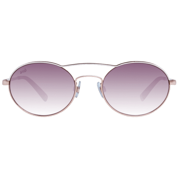 Web Sonnenbrille WE0270 5333Z – Frontansicht mit Metall Rahmen und Lila Gläsern