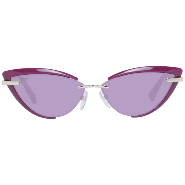 Web Sonnenbrille WE0283 5681Y – Frontansicht mit Metall Rahmen und Lila Gläsern