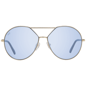 Web Sonnenbrille WE0286 5730V – Frontansicht mit Metall Rahmen und Blau Gläsern