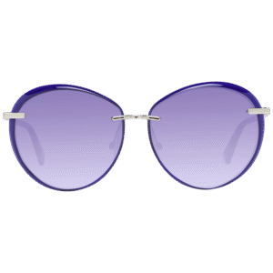 Web Sonnenbrille WE0297 5790W – Frontansicht mit Metall Rahmen und Blau Gläsern