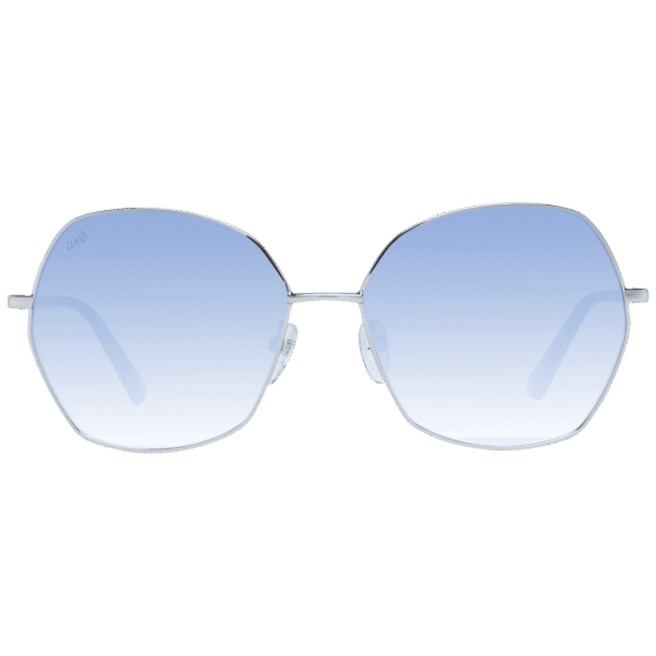 Web Sonnenbrille WE0320 6016X – Frontansicht mit Metall Rahmen und Blau Gläsern