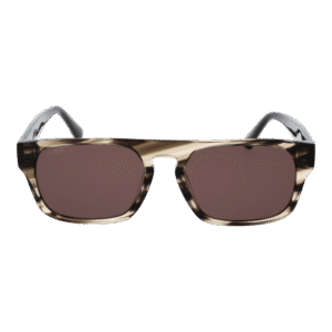 Web Sonnenbrille WE0359 5420E – Frontansicht mit Azetat Rahmen und Braun Gläsern