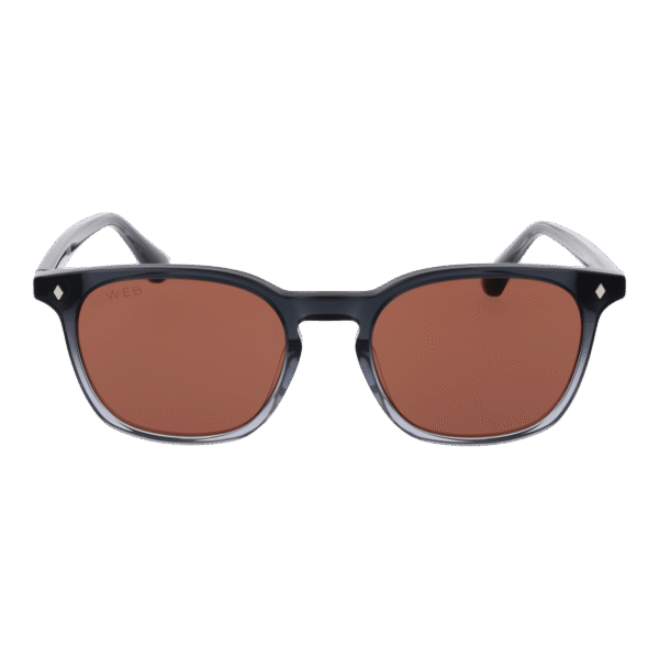 Web Sonnenbrille WE0364 5220S – Frontansicht mit Azetat Rahmen und Lila Gläsern