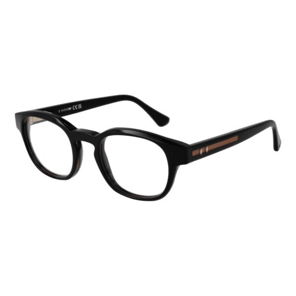 Web Brille WE5411 4901A – 45° Seitenansicht Web )} Brille WE5411 4901A in Schwarz