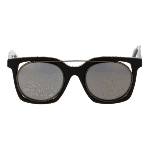 Yohji Yamamoto Sonnenbrille YY7008 49115 – Frontansicht mit Monel Rahmen und Grau Gläsern