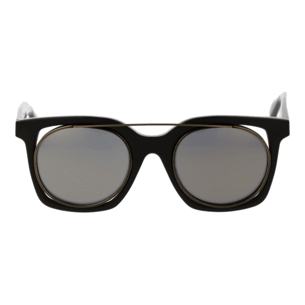 Yohji Yamamoto Sonnenbrille YY7008 49115 – Frontansicht mit Monel Rahmen und Grau Gläsern